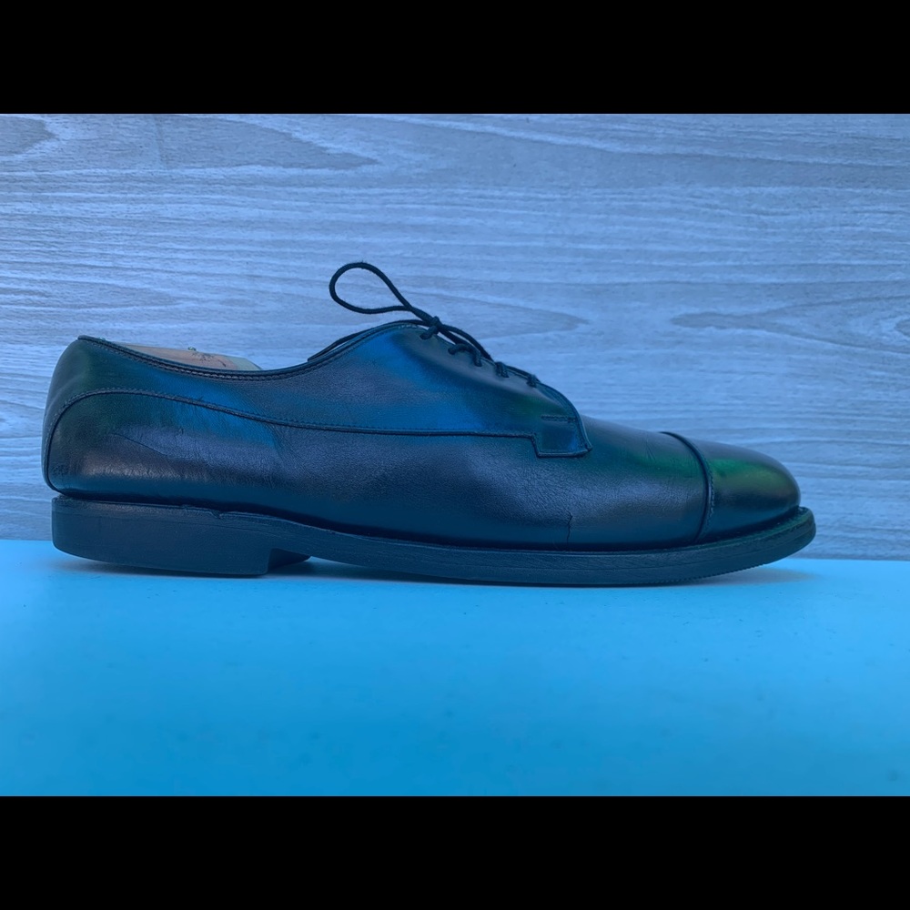 Allen Edmonds “Bergland” Black Cap-Toe Blucher